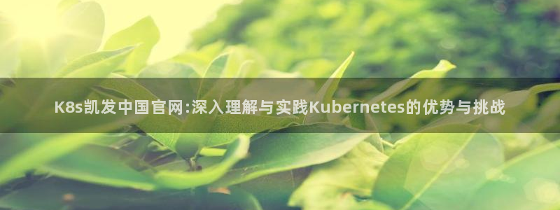 K8s凯发中国官网:深入理解与实践Kubernetes的优势与挑战